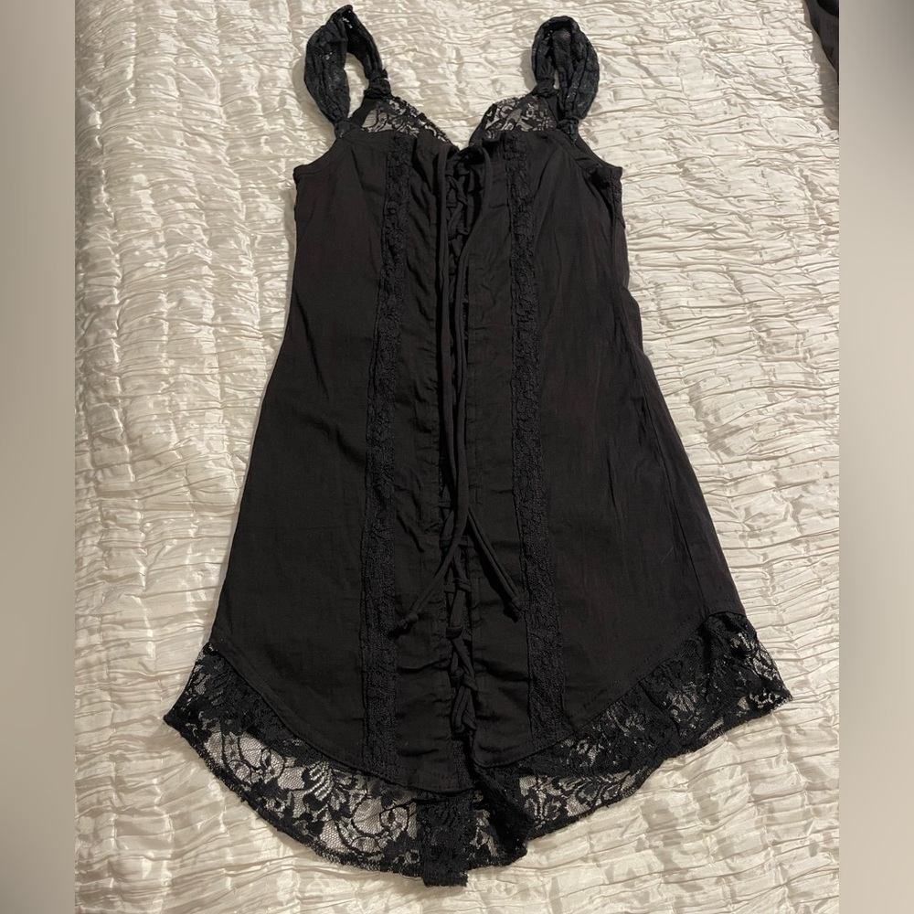 NWOT MISS BE by EMMANUELLE BLANC Black Dress!🥀 - Picture 7 of 16
